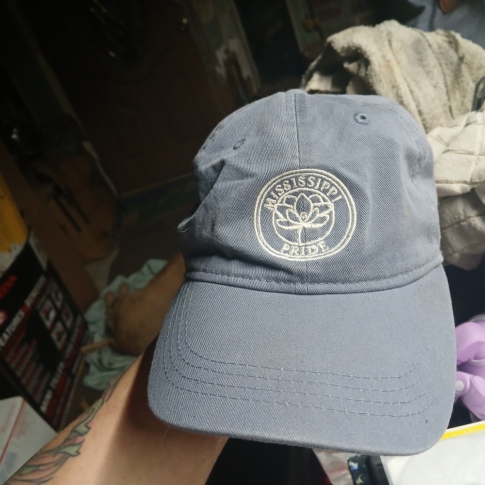 OP Blue Mississippi Pride Embroidered Baseball Cap